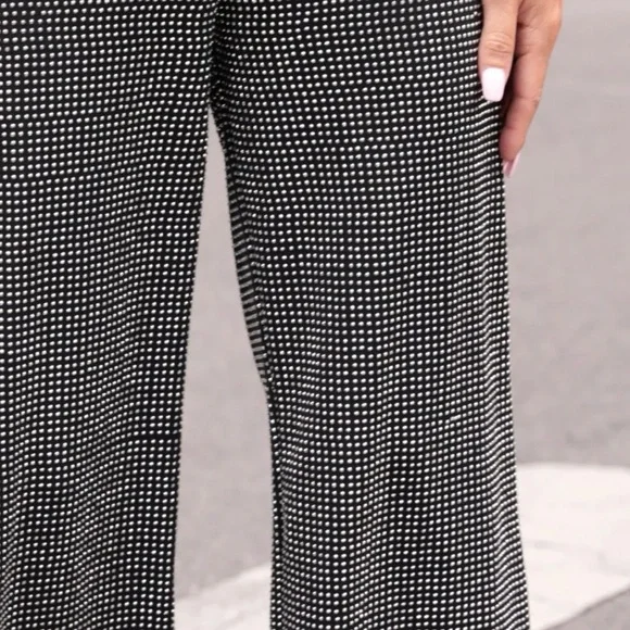 Black and Rhinestone Pants - Picture 4 of 6